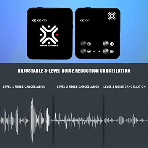 Image of Xtreme Acoustics XAWLGK1 2.4GHz Wireless Mic Single Channel with 3 Level Noise Cancellation, Direct Music Bluetooth Streaming forMobile Video Recording, Youtubers Live Streaming, Karaoke Singing