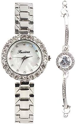 Luxury Round Luxury Women Watch Full Diamond Lady Watch Rhinestone Stainless Steel Band Bracelet Wristwatch