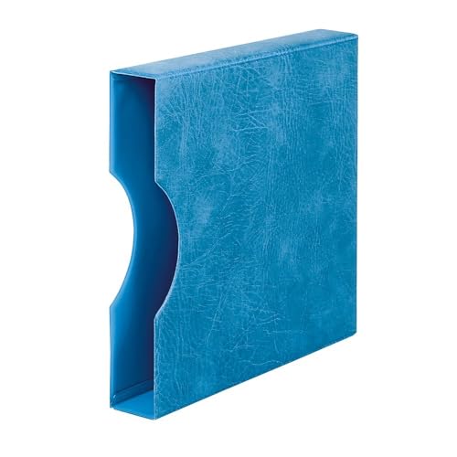 LINDNER Das Original Set: Ringbinder Regular mit Schutzkassette 814, blau