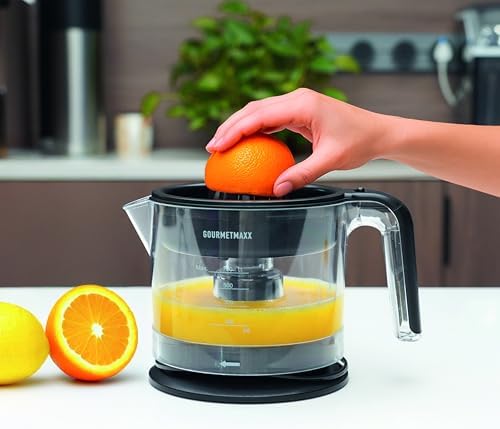 GOURMETmaxx Electric Juicer 25 W – Fresh Juice at the Push of a Button | 700 ml Juice Container | Large Juicer Cone | With Strainer and Non-Slip Feet image 5