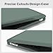 MOSISO Compatible with MacBook Air 13 inch Case 2022 2021 2020 2019 2018 A2337 M1 A2179 A1932, Soft TPU Bumper Anti-Fingerprint Plastic Hard Case&Keyboard Cover for MacBook Air 13.3, Emerald Green