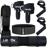 7Pcs Langhantel Polster Set- Hip Thrust Barbell Pad- Backenschutz für Squat
