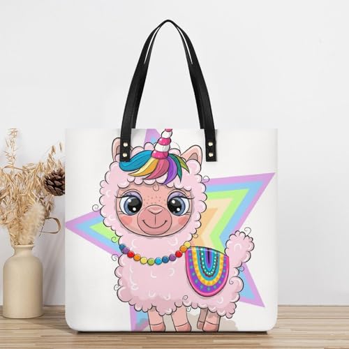 Sac à main alpaga licorne une touche de douceur dans vos voyages - 3
