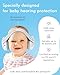Baby Ear Muffs Noise Protection, 25dB Sound Reduction for Infants Toddlers 0-36 Months, Adjustable Headphones for Noise Cancelling, Travel Essentials for Airplane/Outdoor/Sleep - CE & ANSI Certified