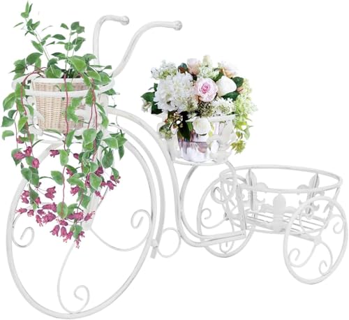 Portafiori a forma di bicicletta, stile vintage, metallo; portavasi, porta erbe aromatiche, portafiori, contenitore for , , scala for , carrello for fiori