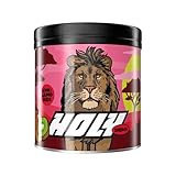 HOLY Energy Gaming Booster 'Lion's Lemonade' avec goût de mangue & kiwi en poudre| 50 portions avec NewCaff & extrait de thé vert | Focus Drink | Vegan avec arômes de fruits 100% naturels