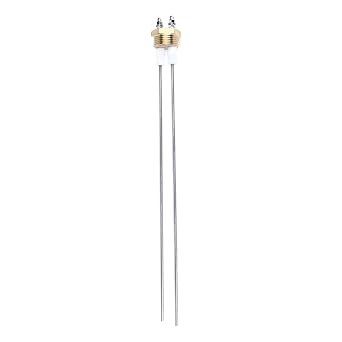 Water Level Electrode Probe 2 Pin - PTFE Insulation Brass & Stainless Steel Liquid Level Sensor for Boilers and Tanks