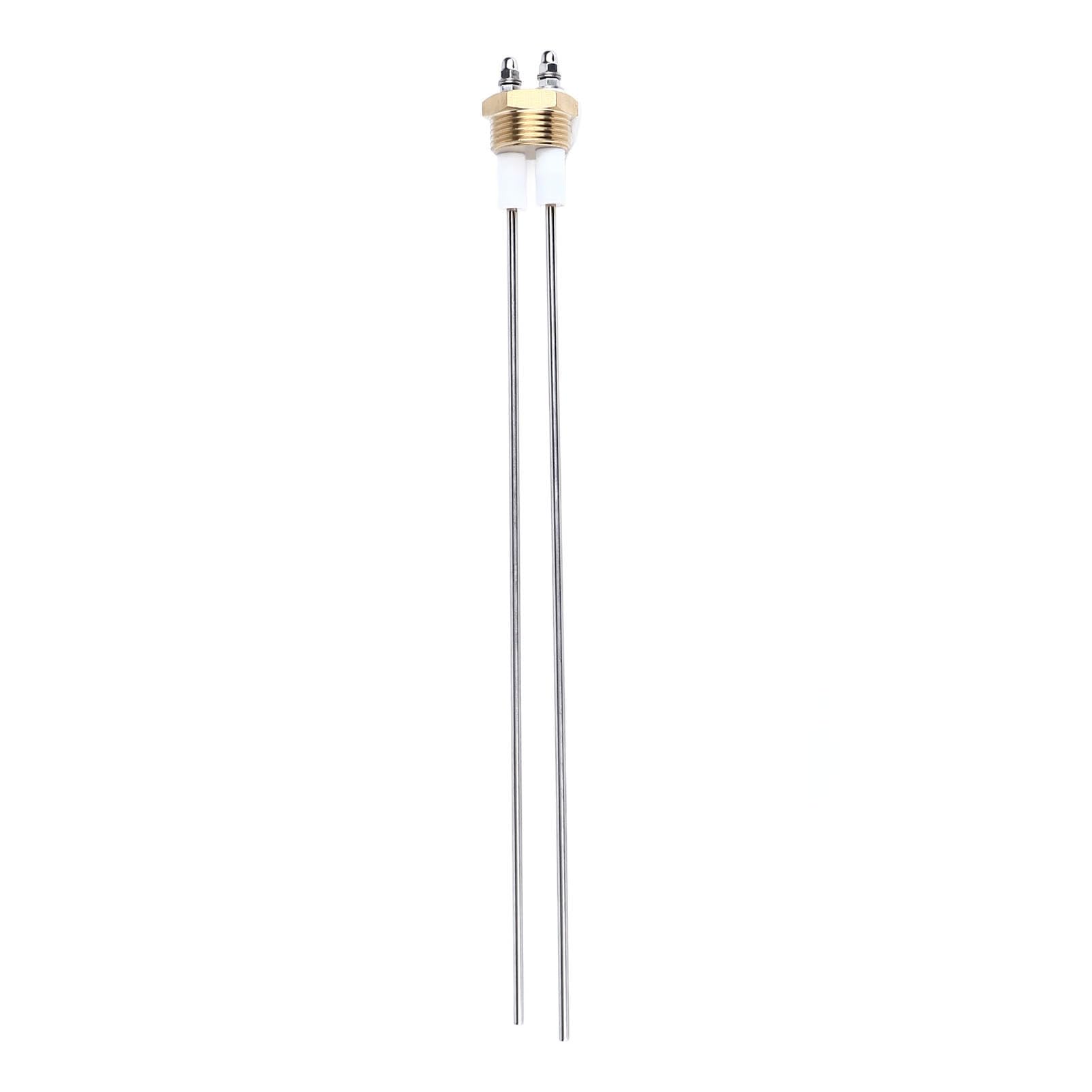 Lybunair Water Level Electrode Probe, 2 Pin PTFE Insulation Brass Stainless Steel Boiler Liquid Level Probe