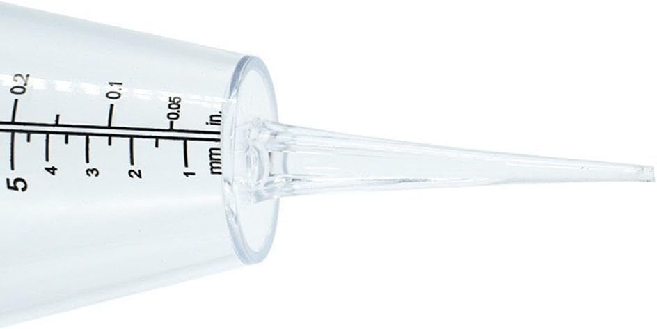 Transparent Gauge Garden, 4 Top Diameter Ground Precipitation Meter, Dual Scale mm/inch, Weather Resistant Rainfall Monitor