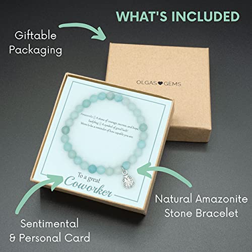 OLGAS GEMS Farewell Gifts for Coworkers Women - Goodbye and Going Away Gift for Coworkers Leaving to New Job or Retirement. Includes a Beautiful Sentimental Card3