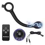 Silikon Vibrator Analkugeln 19 Stromstärken 8 Elektroschockmodi Zugringdesign Vibrator Prostata-Massage G-Punkt Klitoris Stimulator BDSMS Spielzeug Für Männer Frauen Paare(Niedrigstrom)