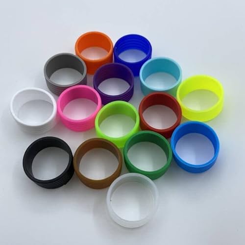 通用 Tennis Racket/Pickleball Paddle Silicone Ring/Tennis Racket Grip Bands 13 Pcs - Hold Overgrip In Place - For Squash Racket, Racquetball, Pickleball Paddle, Baseball Bat Handle #TOP6
