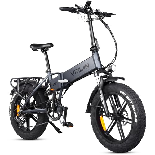 VITILAN V3 2.0 Foldable Electric Bike, 750W Folding Fat Tire