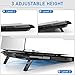Laptop Cooling Pad, Laptop Cooler with 6 Quiet Led Fans for 15.6-17 Inch Laptop Cooling Fan Stand, Portable Ultra Slim USB Powered Gaming Laptop Cooling Pad, Switch Control Fan Speed Function