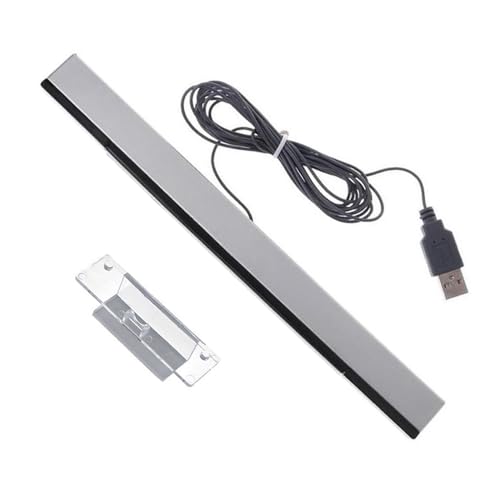Sooiiyu Sensor Bar for Wii,Wired Infrared Sensor Bar for Wii, Replacement Wired Infrared Ray Sensor Bar,for Nintendo Wii and Wii U Console with a Stand