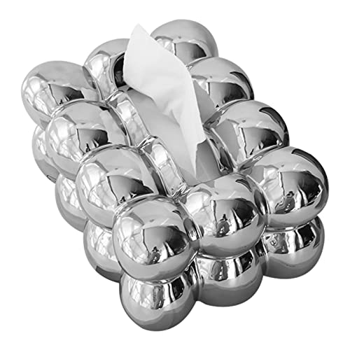 astound Gewebeabdeckung | Cute Ceramic Cotton Candy Tissue Box,9,06 x 6,50 x 4,13 Zoll Taschentuchspender-Aufbewahrung für Auto, Badezimmer und Bürodekoration