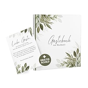 Gästebuch zur Hochzeit mit Fragen zum ausfüllen | abwechselnde Inhalte | Liebevolle Erinnerungen zur Hochzeit | Vintage…