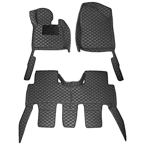 Muchkey Car Floor Mat for Malibu 2008-2015 Full Coverage Interior Protection Leather Mat Black