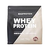 MAD PROTEIN ホエイプロテイン WPC 人工甘味料不使用 国内製造 (ナチュラルストロベリー, 1kg)