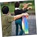 VANZACK Tai Chi Softball with Long Ribbons Vibrant Colorful Gymnastic Ribbon Ball for Fitness Dance and Performance Durable Cloth Material for All Skill Levels