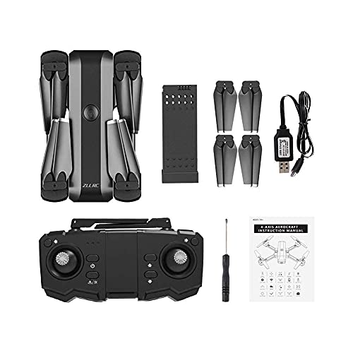 YYAI-HHJU Drohnen,GPS-Drohne Mit Kamera Für Erwachsene 4K, Optical Flow Folding High-Definition-Luftbild-Dual-Kamera Mit… – Bild 8