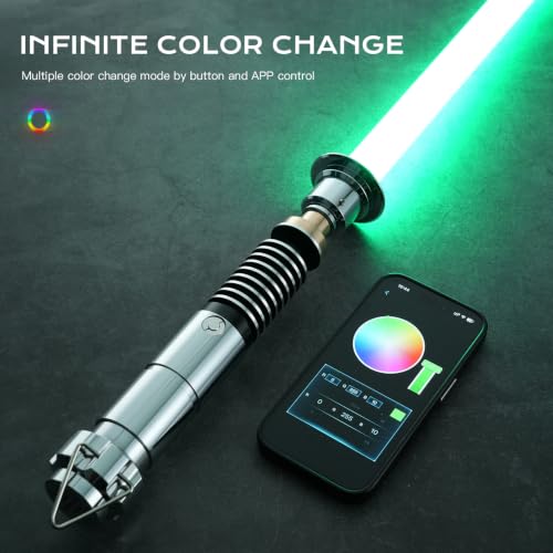 DAMIENSABER Upgrade RGB3.0 Smooth Swing Motion Control Dueling Light Saber, 16 Sound Fonts Light Saber with 16 RGB Solid and Infinite Color Changing, Rechargeable Metal Hilt for Adults by DAMIENSABER - Image 5