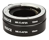 KONTAKTE aus Metall. Impulsfoto Automatik Zwischenringe 2-teilig 10mm & 16mm Fuer Makrofotographie passend zu Canon M Systemkameras **Metall Kontakt**