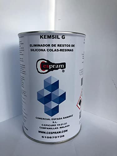 Cespram. Limpiador de restos de siliconas, adhesivos, resinas, colas, pegamento. Kemsil G (1L)