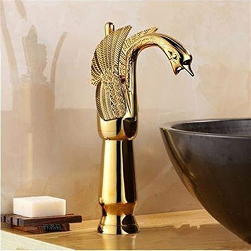 Robinet de salle de bains haut style européen avec mitigeur cascade en chrome de haute qualité