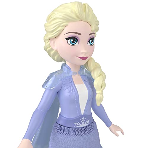 Image of Disney Frozen Toys, Small Dolls, Elsa Posable Doll with Signature Clothing Inspired by Disney Movie, Gifts for Kids