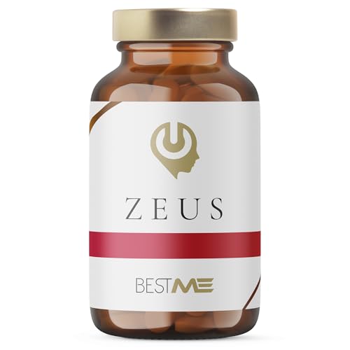 Testosterona para Hombre, Rendimiento Muscular, Fuerza, Vigor, Energía | Fenogreco, Tribulus Terrestris, Ácido D-Aspártico, Ashwagandha KSM-66, Maca Andina, Zinc, Boro y Piperina, 60 Cápsulas (Zeus)