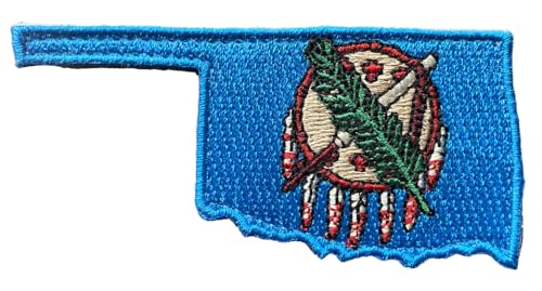 3" Die-Cut Tactical Patch - Oklahoma State Flag - Full