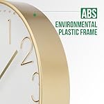 12 Gold Stereoscopic Dial Quartz Clock