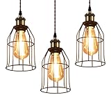 LVWIT ペンダントライト ダクトレール式 E26口金 電球ソケット 照明器具 配線ダクトレール用 天井照明 吊り下げ コード付き 48cm調節可能 3灯セット(電球別売り)