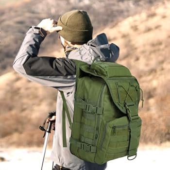 SHANNA Militaire rugzak, 40 liter, legerrugzak, Molle, hoge capaciteit, trekkingrugzak, wandelrugzak, Assault pack, tactische vechtrugzak voor outdoor, camping, 3 dagen, bug out go, tas, vissen, jacht