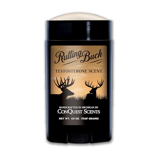 Conquest Scents RuttingBuck Deer Scent Stick – Powerful Deer Attractant Scent for Pre-Rut, Rut & Post-Rut, Versatile Hunting Wax Stick, 2.5 oz