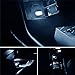 iJDMTOY (1) Xenon White USB Plug-in Miniature/Nano LED Car Interior Ambient Accent Lighting Kit