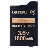 OSTENT Réel 1800mAh 3,6 V Batterie Rechargeable au Lithium ION Polymère pour la Console Sony PSP Série 2000/3000 (PSP S360)