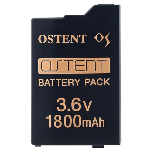 OSTENT Réel 1800mAh 3,6 V Batterie Rechargeable au Lithium-ION Polymère pour la Console Sony PSP Série 2000/3000 (PSP-S360)