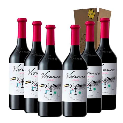 Vino Crianza Magnum - Ideal para Maridar con Carne y Comida Mediterránea - Pack 6 Botellas 75cl