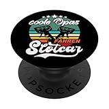 Slotcars Geschenk Opa Slotracing Spruch Grossvater PopSockets mit austauschbarem PopGrip