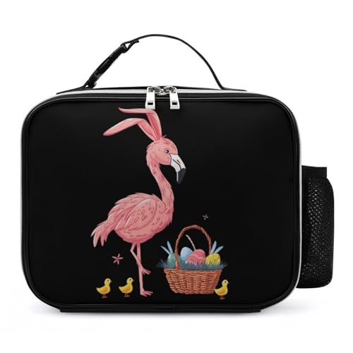 Fiambrera de conejo de Pascua con cesta de Pascua, divertida lonchera reutilizable, portátil, para hombres y mujeres, trabajo, picnic