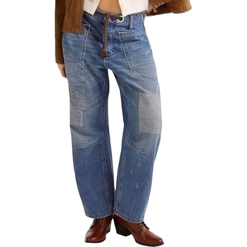 Jean baggy femme à cordon de serrage : un confort streetwear absolu avec poches