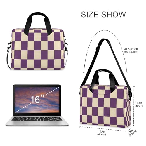Bolsa para Laptop senya amarillo y púrpura miniatura 5