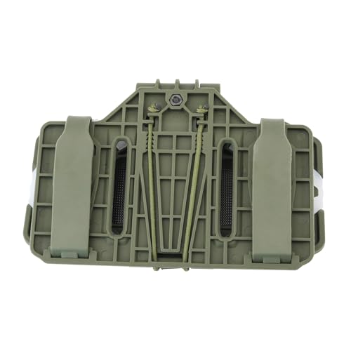 TACGZGJSM Phone Mount MOLLE Vest Plate Carrier Tactical Phone Holder,Quick Release Flip Cover,Screen Size 4.7"-6.7"(Army Green)