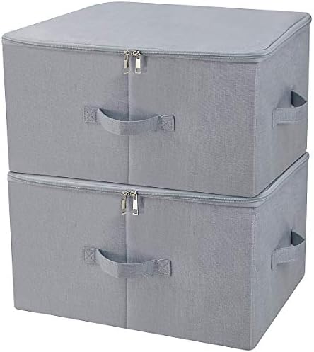 Lifewit 8 Pezzi Scatole per Vestiti Trasparente 60L, Organizer Armadio Pieghevole con Manici, Scatole per Armadio en PVC, Scatoloni Trasloco, Organizer Armadio per Vestiti, Coperte, Piumoni, Libro