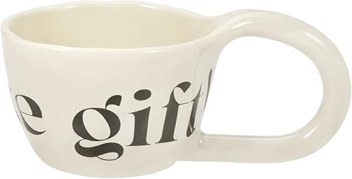 Taza de café de cerámica, taza de café de capuchino espresso Demitasse con mango grande de oreja, 10 onzas, perfecta para té con leche, harina de