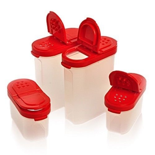 Tupperware Modular Spice Shaker Set of 4 Shakers