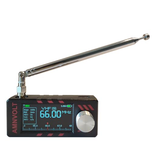 Upgraded Si4732 DSP Radio with 1.9-inch Screen, Portable AM FM Radio Receiver, LSB USB Transistor...