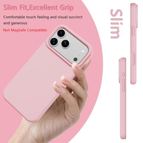 Image of iPhone 17 pro /18 pro Case Silicone(Rose Pink)
